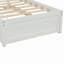 Structure de lit plateforme simple avec lit gigogne-322571258