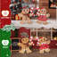 2 pièces de pain d'épice avec canne en bonbon, décoration de Noël