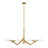 Down the Wrong Path 2-Light Linear Pendant - Brass Kisser - 10"D x 59"W x 22"H-129103848-128783416