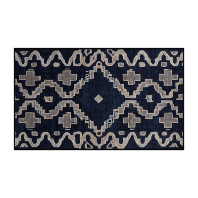 Tapis gris lavable à la machine