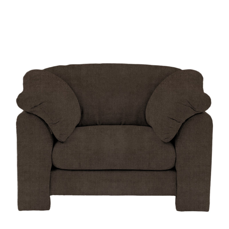 Upholstered Armchair, Brown
