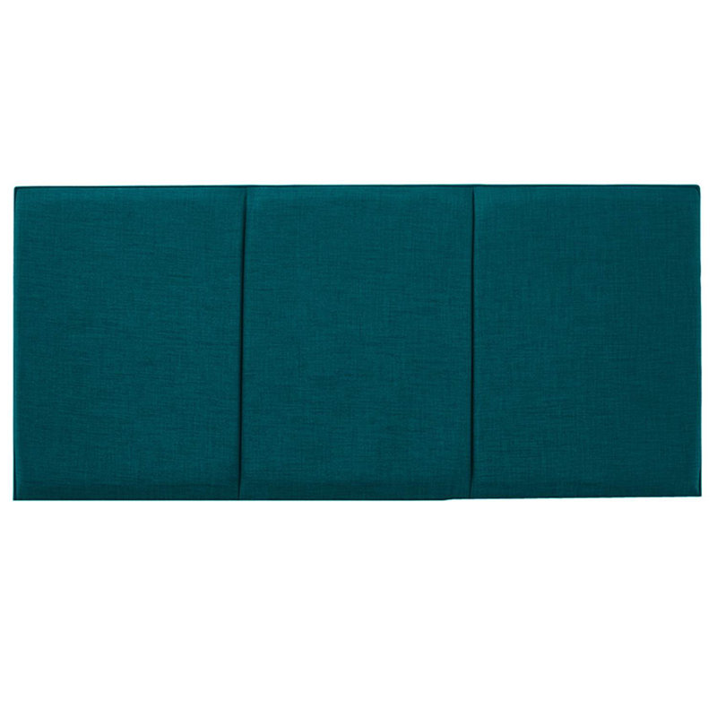 Ergys Upholstered Chenille Headboard, Small Single (2'6), Teal, Twill