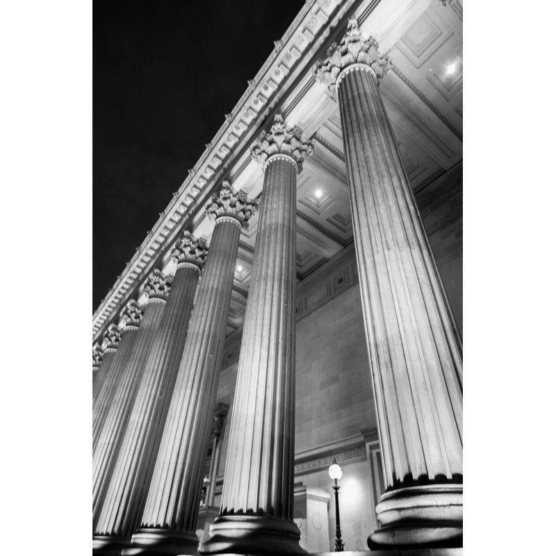 Row Of Columns by Circle Creative Studio - Wrapped Canvas Print, 46cm H x 30cm W