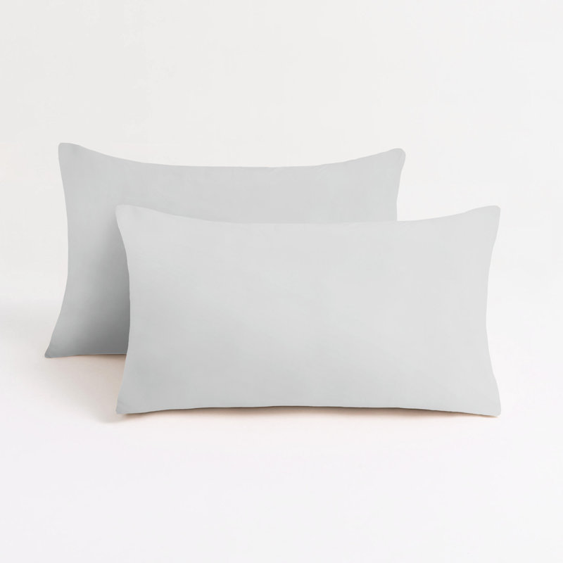 Taies d'oreiller à fermeture douce Barossa Design, gris, Taies d'oreiller pour grand lit