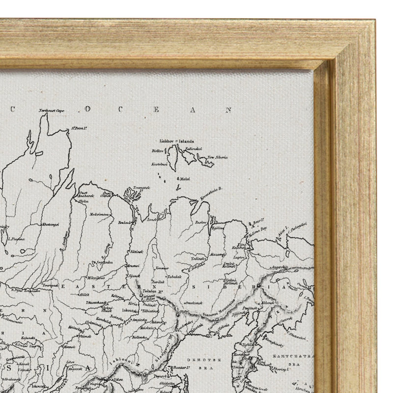 "Wold Map" noir et blanc par The Creative Bunch Studio
