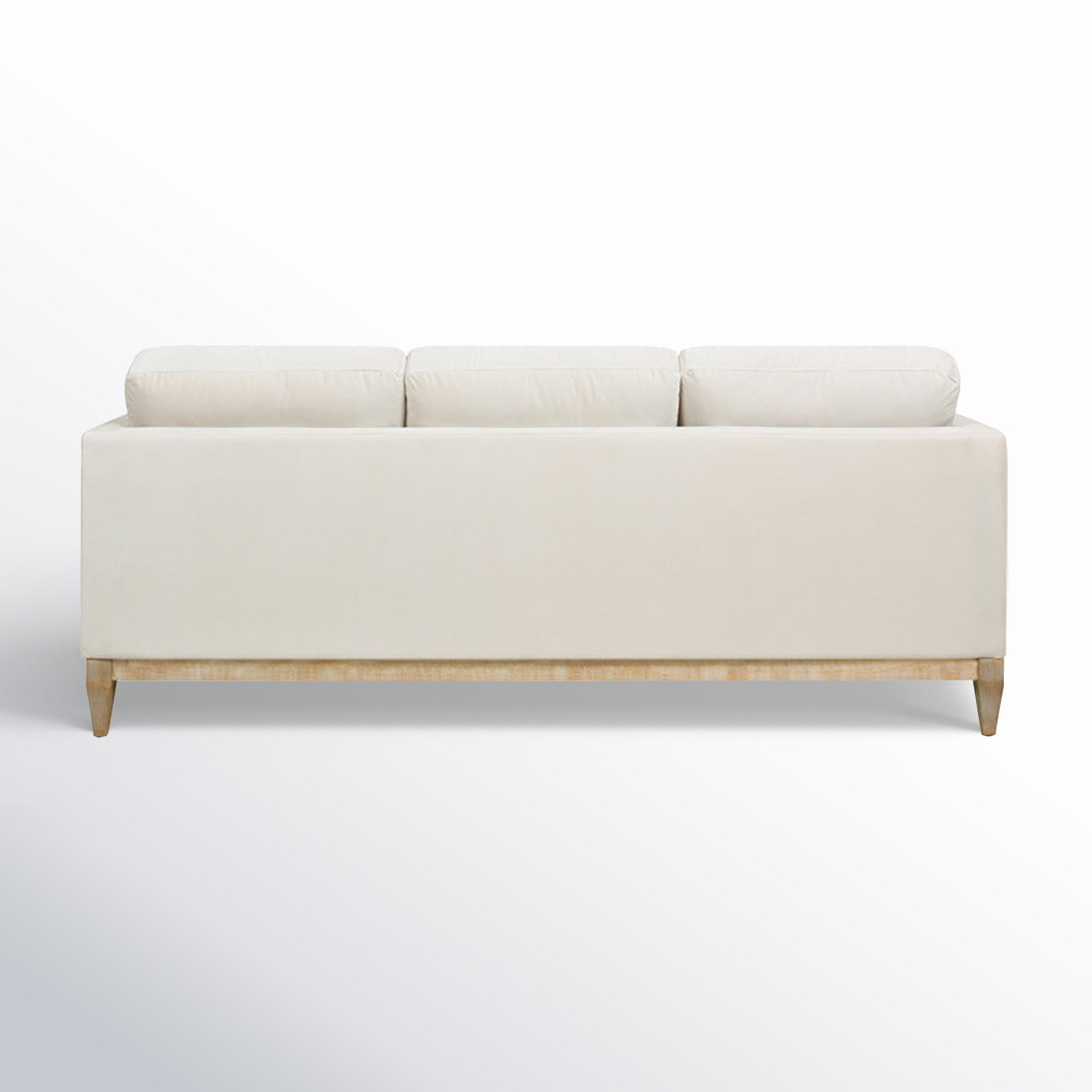 Pera 84'' Upholstered Sofa, French Beige Velvet