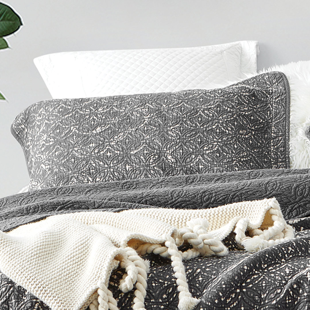  Filter Stone Washed Cotton Quilted Pillow Sham Byourbed 