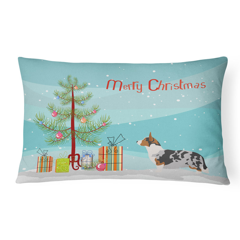  Coussin décoratif intérieur / extérieur Welsh Corgi Cardigan Christmas