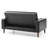 Elegant Black Loveseat With Versatile Bed Feature