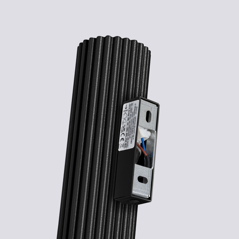 Karbon Aluminium Wall Sconce, Wall lamp KARBON 30 black, Black, 2 Lights
