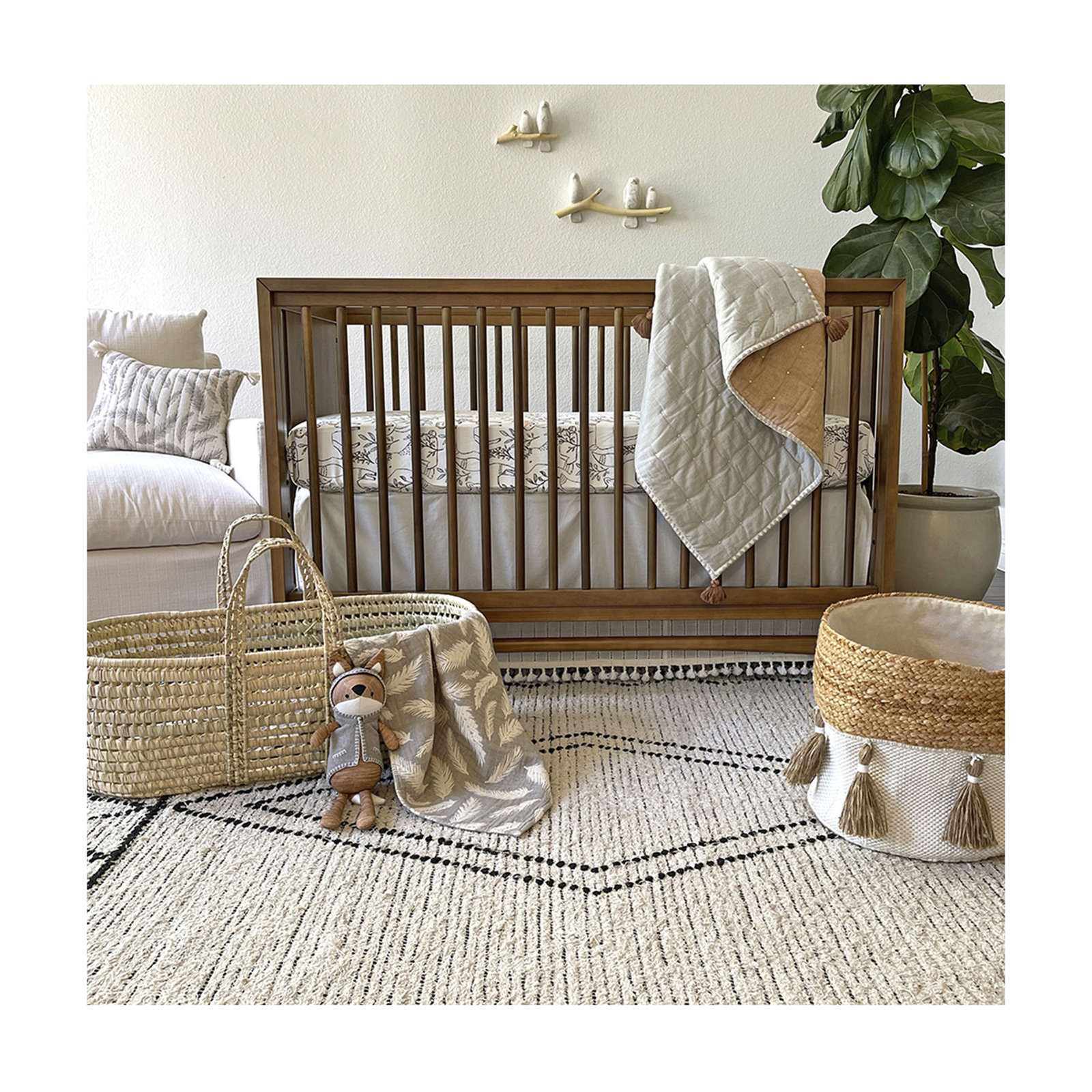 Ezra Handmade Cotton Baby Quilt