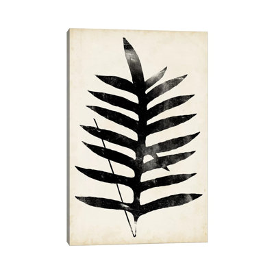 Fern Silhouette III - Wrapped Canvas Print