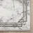 Gerde Marble Gray Abstract Pattern Flat-Pile Rug-96270527