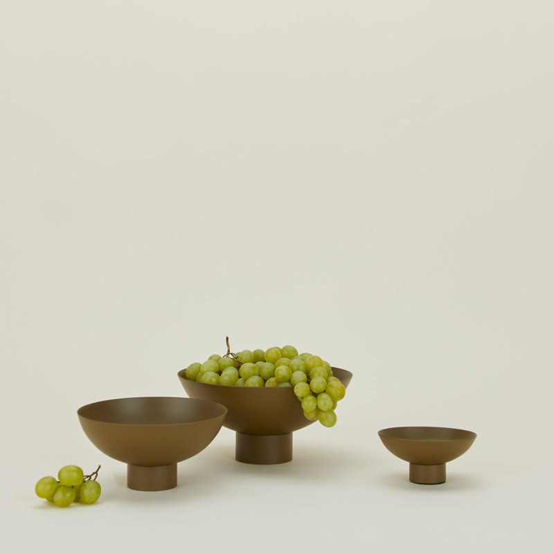 Bowl, Olive, 4" H x 8" W