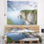 Tapisserie plage Etretat Aval-28508424