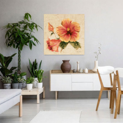 Bright Tropics I Hibiscus Flower Tropical Art