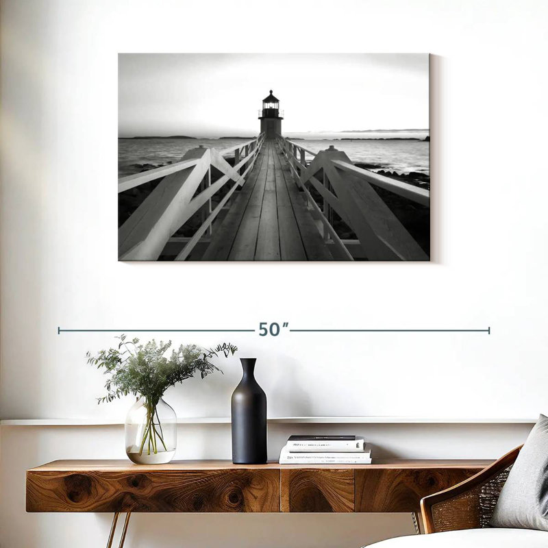 Nicci Marshall Point Lighthouse Pier, 24" H x 36" W