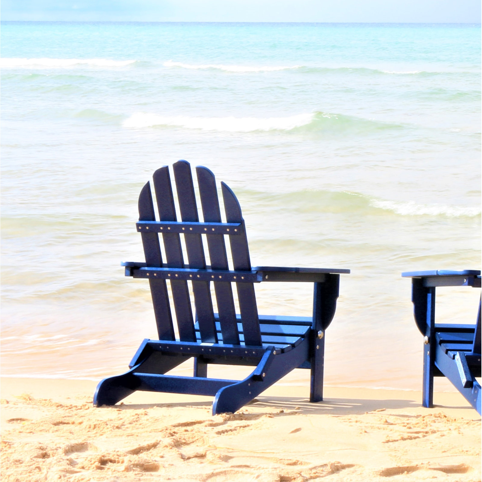 Leighton Foldable Adirondack Chair, Navy