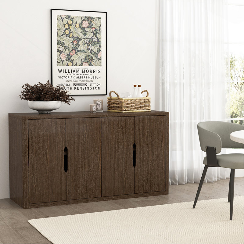Buffet 60 po en noyer Rivington, Noyer