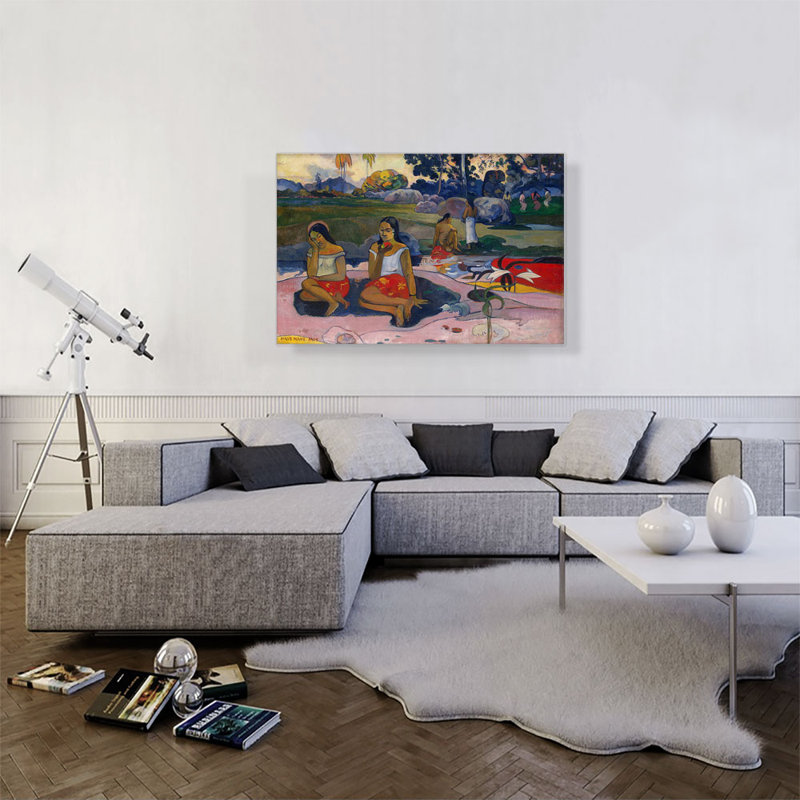 «Sacred Spring - Sweet Dreams 1894» par Paul Gauguin, reproduction d'art sur toile tendue, H 26 po x l 40 po x P 0,75 po