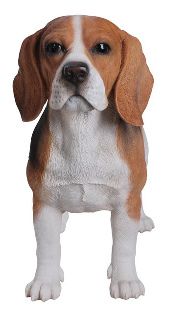 Figurine debout de chien beagle
