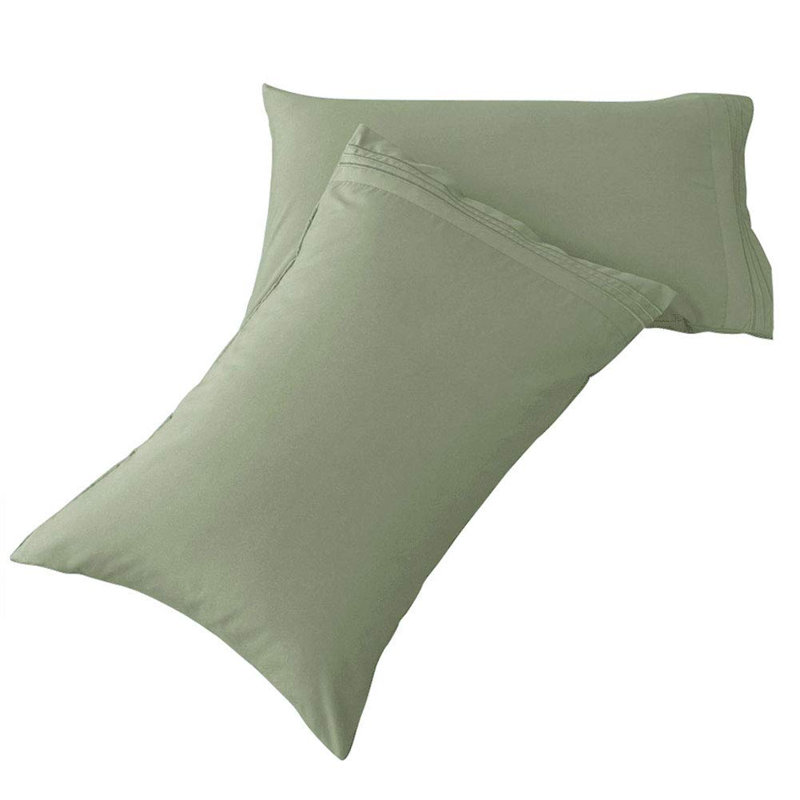 Soft Brushed Microfiber Pillowcase Set of 2, Queen, Sage Green