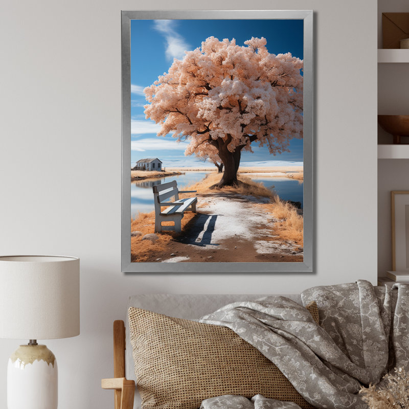 «Veenu Farmhouse Serenity Farm», reproduction d'un seul cadre photo sur toile, H 20 po x l 12 po x P 1 po, Argent