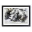 Resting Rhino in Abstract - Picture Frame Painting Print-55598388-55598393