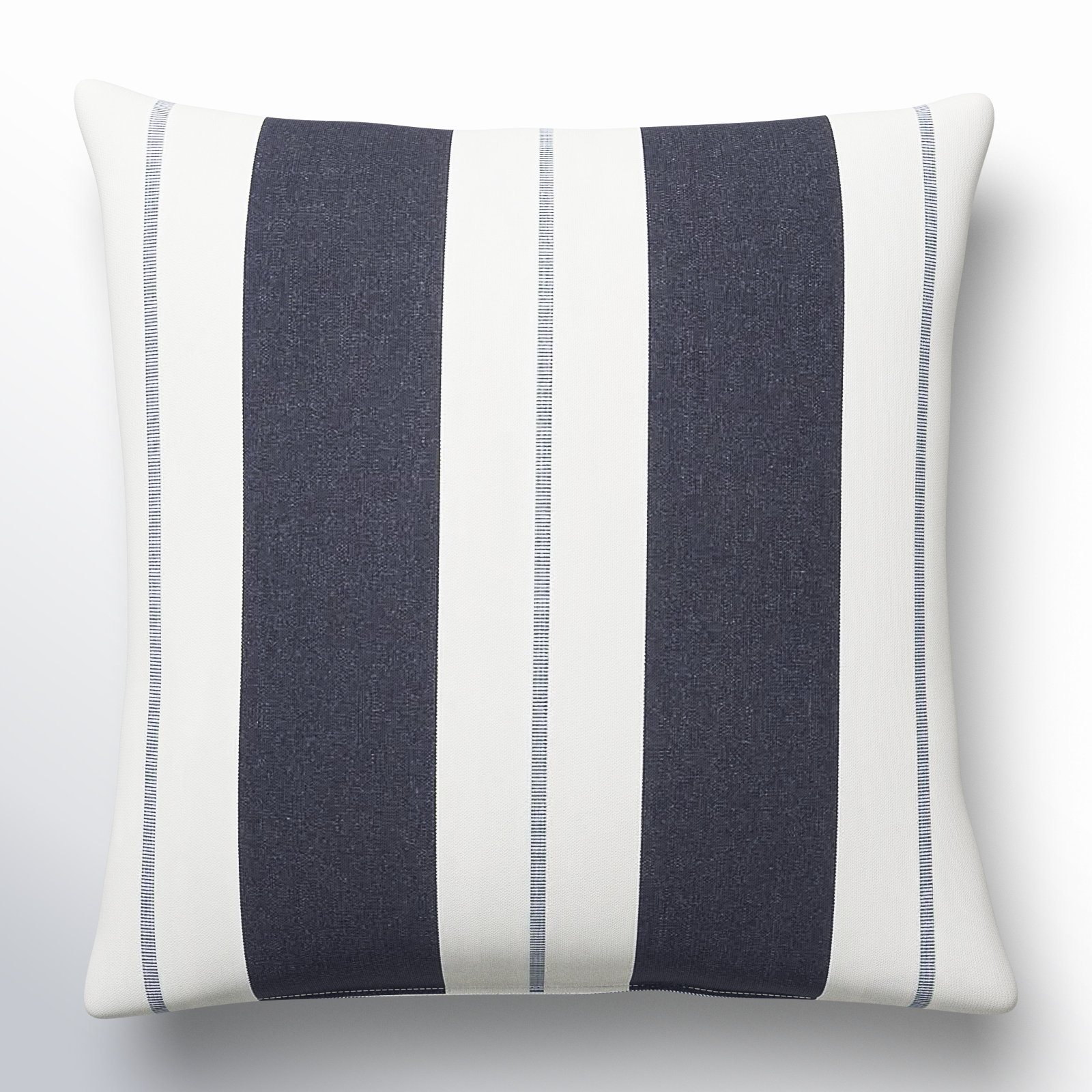 Gazelle Striped Indoor/Outdoor Throw Pillow, Blue, 18" x 18"