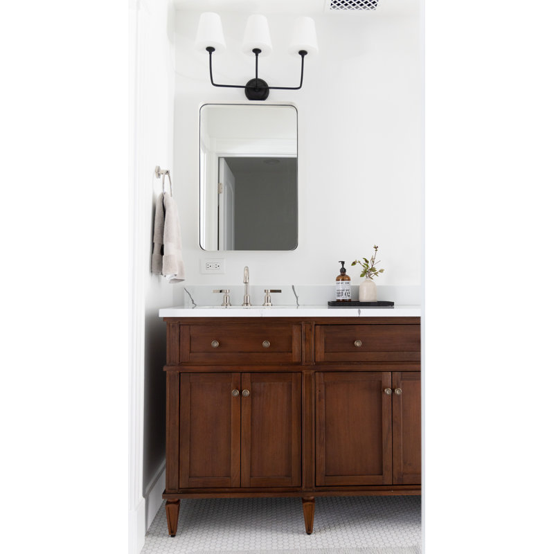 Sylvan 3 - Light Vanity Light, Black Forged