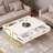 Modern Rectangular Coffee Table With 4 Drawers And Gold Base-2119002670