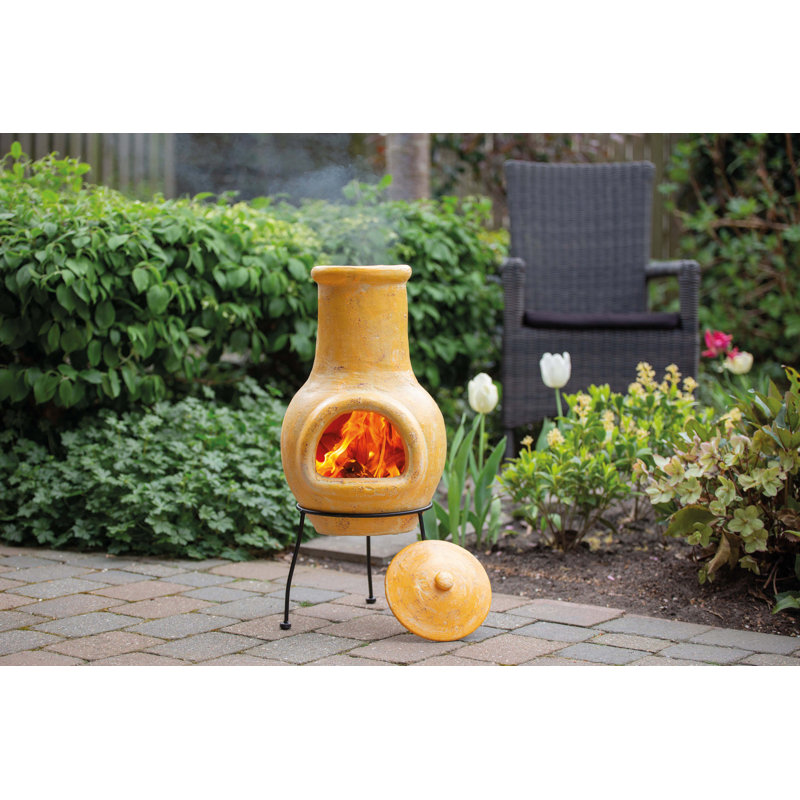 Tampico Novelty Clay Wood Burning Smokeless Chimnea