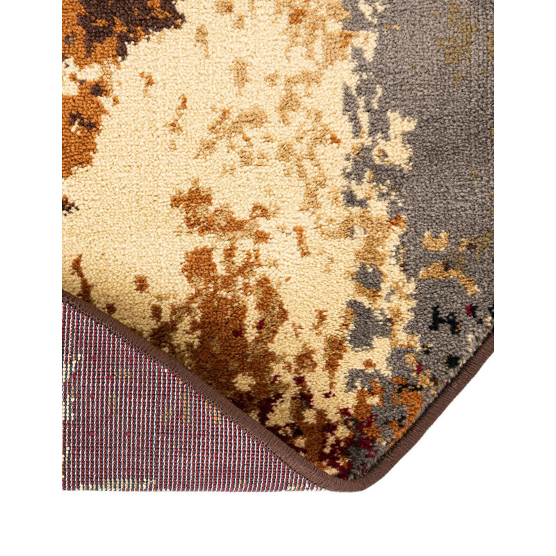 Adetomiwa Geometric Indoor Rug, Oval 5'3" x 8'