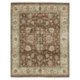 Handmade Silk and Wool Area Rug