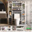 Armoire de rangement sur 11 niveaux avec 2 tiroirs, rangement pour salle de bain et tablette réglable-1587609781