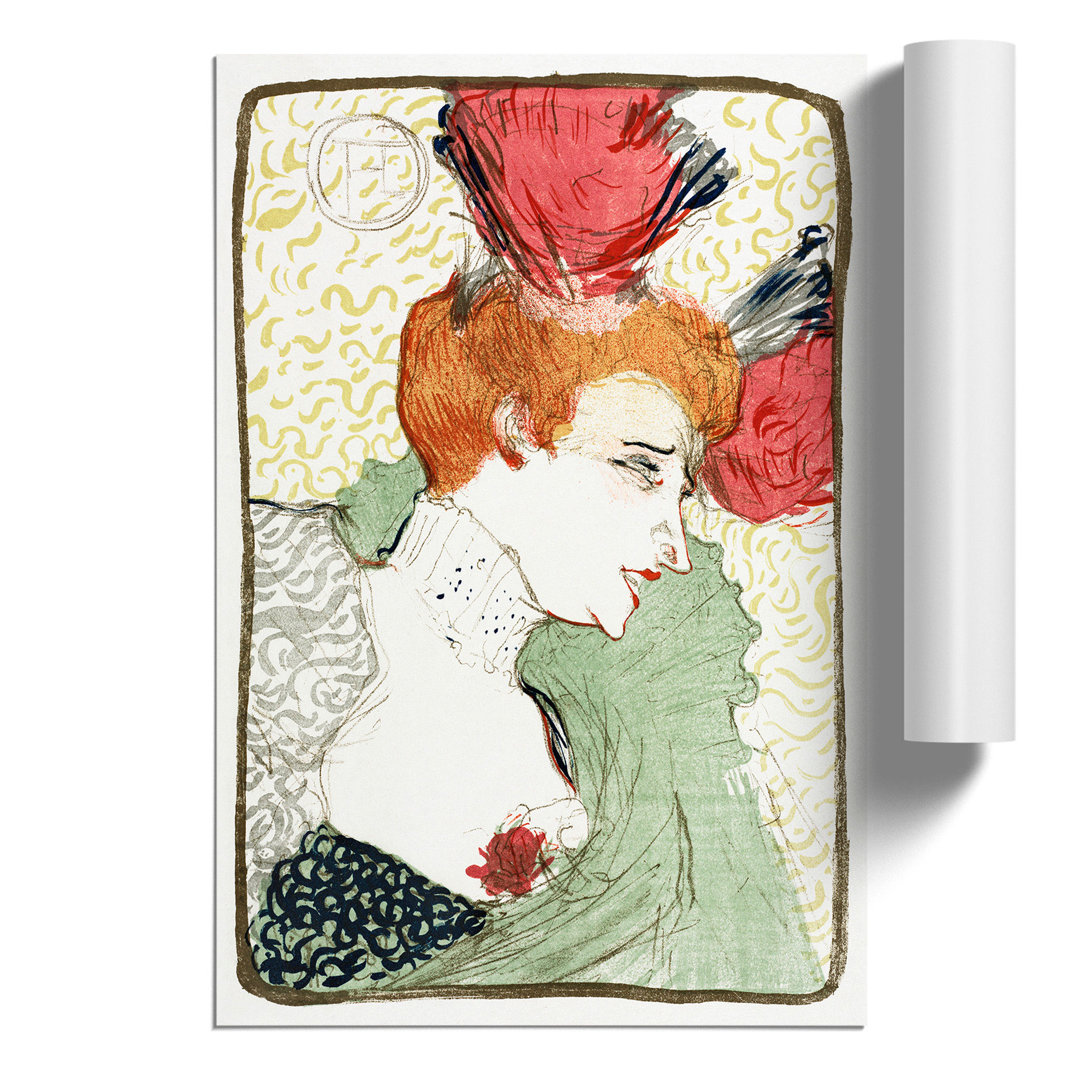 Bust of Mademoiselle Lender by Henri de Toulouse Lautrec - Frameless Print