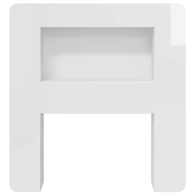 European Single (90 x 200 cm) Headboard, High Gloss White