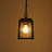 1-Light Modern Rectangle Outdoor Pendant Light