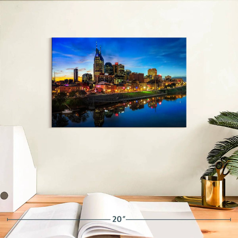 Sireci Nashville Cityscape, 8" H x 12" W