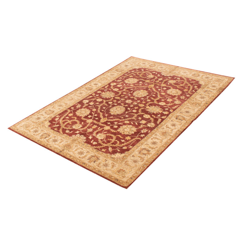Tapis bourgogne torsadé Chobi 6 pi 0 po x 9 pi 0 po