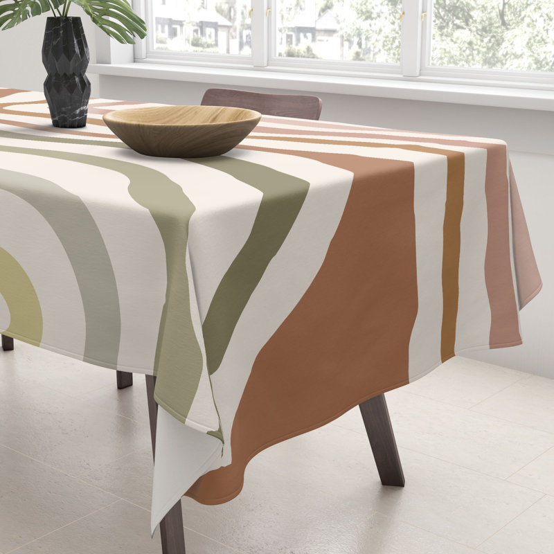 Colour Poems Bold Curvature Stripes I Tablecloth