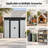 6x5 Metal Outdoor Storage Shed With Window And Transparent Plate White - Black