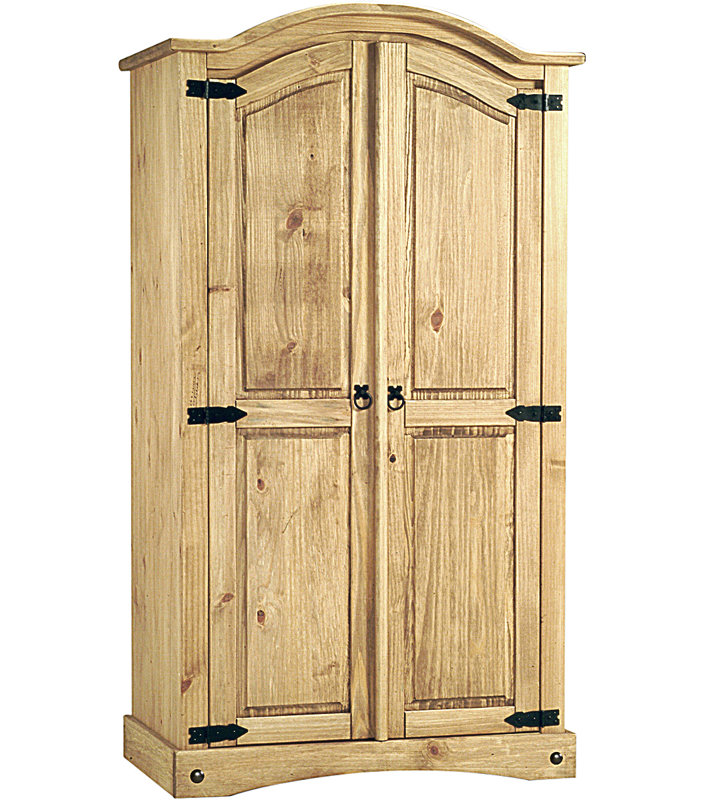 Dean 2 Door Solid Wood Wardrobe