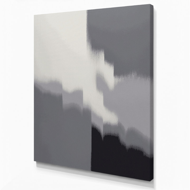 Toile abstraite sur fond gris 81, H 24 po x l 20 po