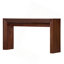 Ensemble de table de bar cannelée à hauteur de comptoir pour 2 personnes, table de salle à manger avec tabouret rembourré en tissu avec pieds en bois massif, table de salle à manger derrière le canapé pour le petit déjeuner-134064796-134064797