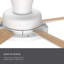 Ventilateur de plafond 52 pouces avec lumières et télécommande (ensemble de 2)-65749824