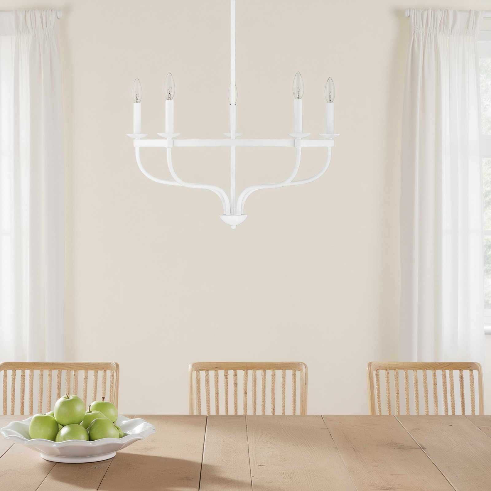 Ederra 5 - Light Metal Dimmable Chandelier