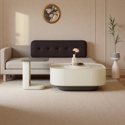 Table basse de style français crème