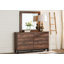 Commode double 6 tiroirs avec miroir Erithon