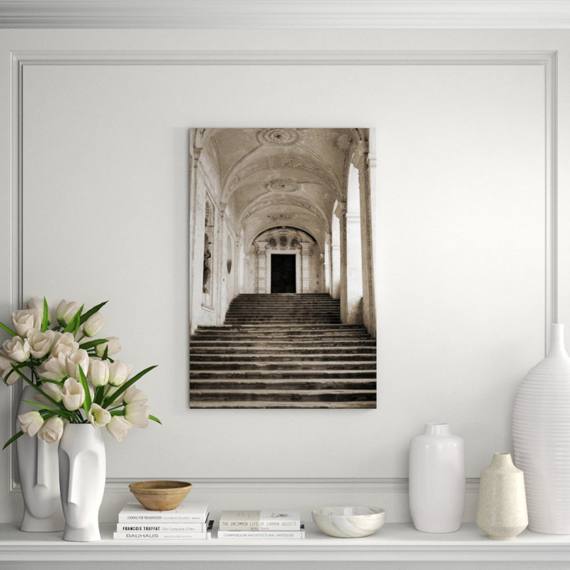 Stairway To The Answer Print by Sofia Fox, Glass Coat, 60" H x 40" W x 1.5" D